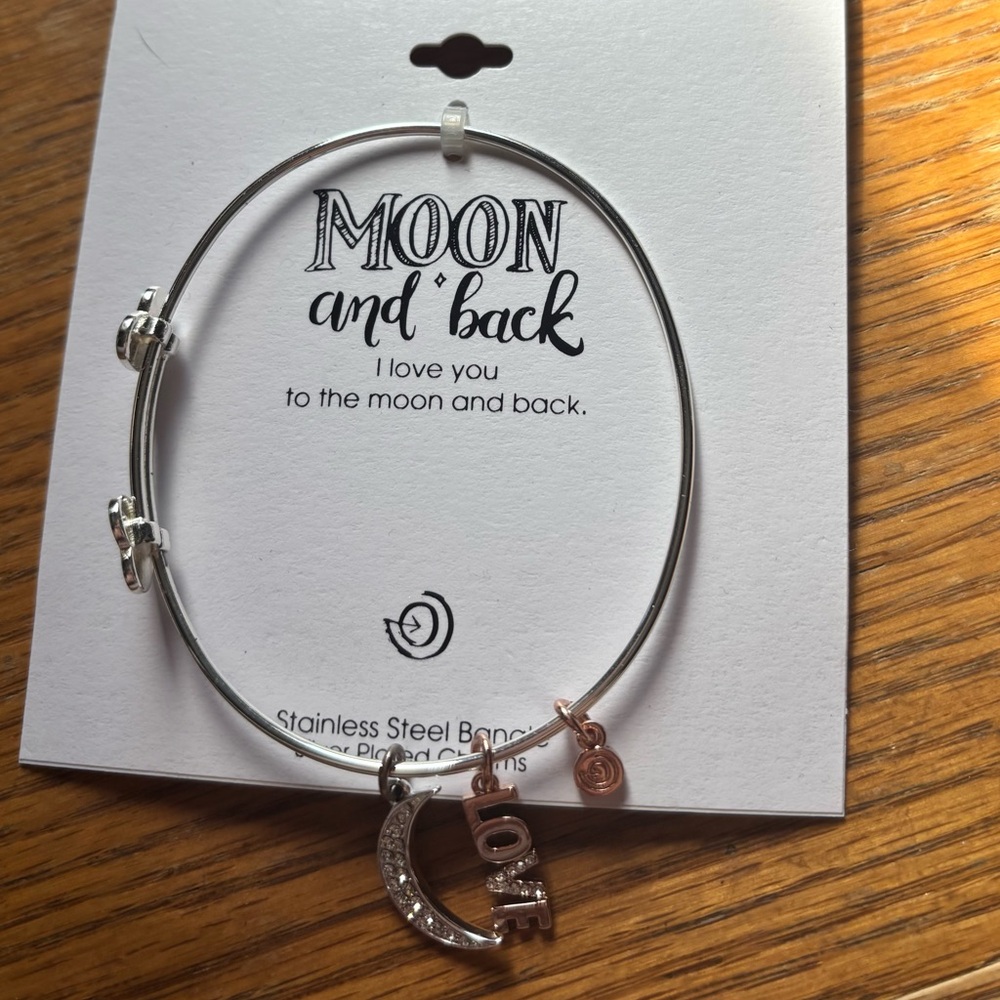 LOVE THIS LIFE MOON AND BACK BRACELET
